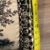 (2) Waverly Black Cream French Country Toile Buffalo Check Accent Lumbar Pillow