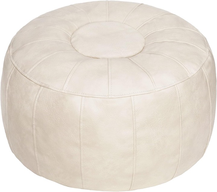 Unstuffed Handmade Moroccan Round Pouf Foot Stool Ottoman Seat