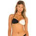 L*Space Freddie Bikini Top in Black Cream Size XS NWT Halter