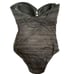 LAUREN by RALPH LAUREN Horizon Crochet Bandeau Mio One-Piece, Black