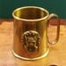 Vintage Cat Like Gargoyle Demon Bronze Tankard Shot Glass ~2 High 2 Diameter