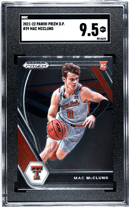 2021-22 Panini Prizm D.P. Mac McClung RC #39 DUNK CHAMP! SGC 9.5! See descriptn!
