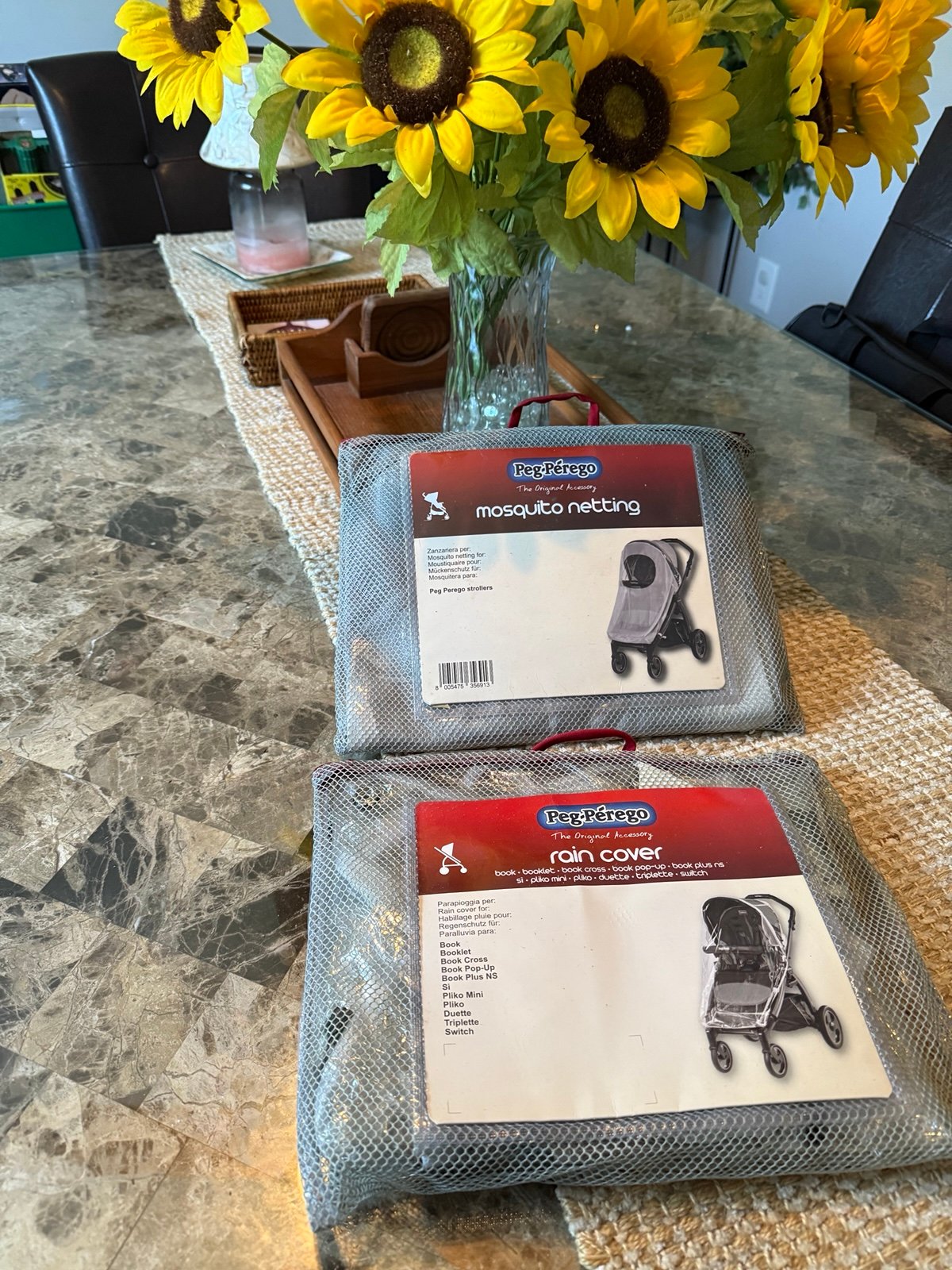 Peg Pérego rain cover & mosquito netting for strollers NWT