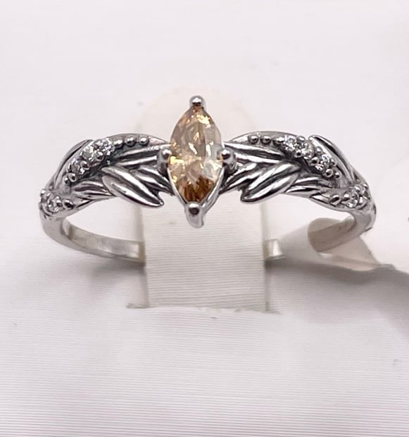 Size 7 Fragrant Jewels Athena 925 sterling silver ring