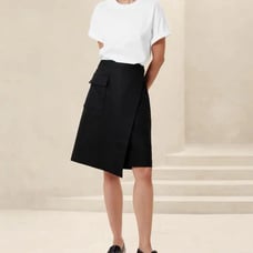 Womens Light blue Wrap Skirt