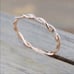 New 18K Rose Gold Twist Halo Ring