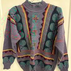 Vintage Cottagecore Grandma New Zealand Wool Sweater