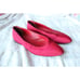 Mansur Gavriel Red Ribbed Ribbon Flats Size 39