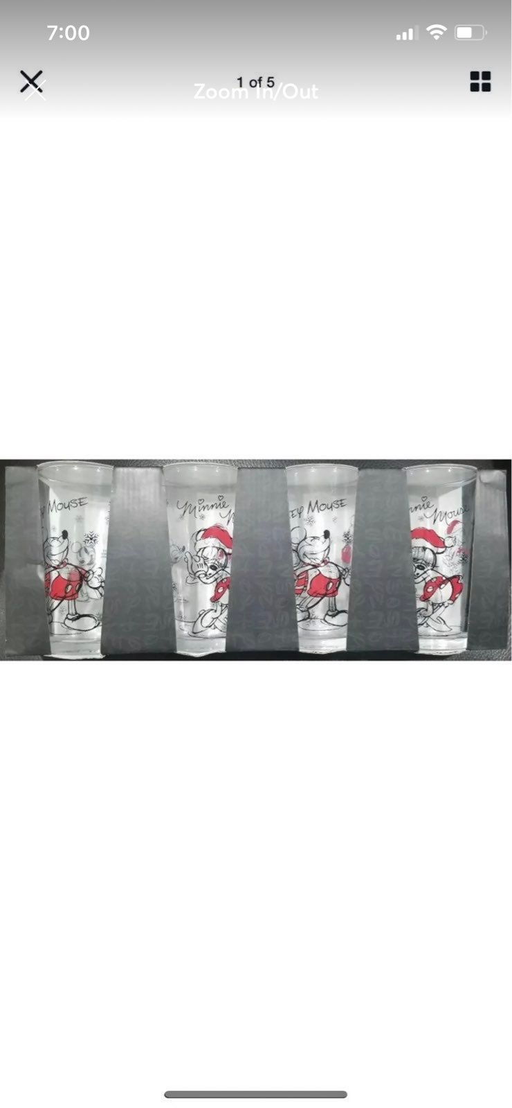 MICKEY AND MINNIE PINT GLASSES