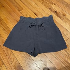 NWOT Linen Paperbag High waist belt pleated Overlay Bermudas coastal whimsgoth