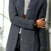 Hand-knitted coat/knit coat. Pure wool. To order.