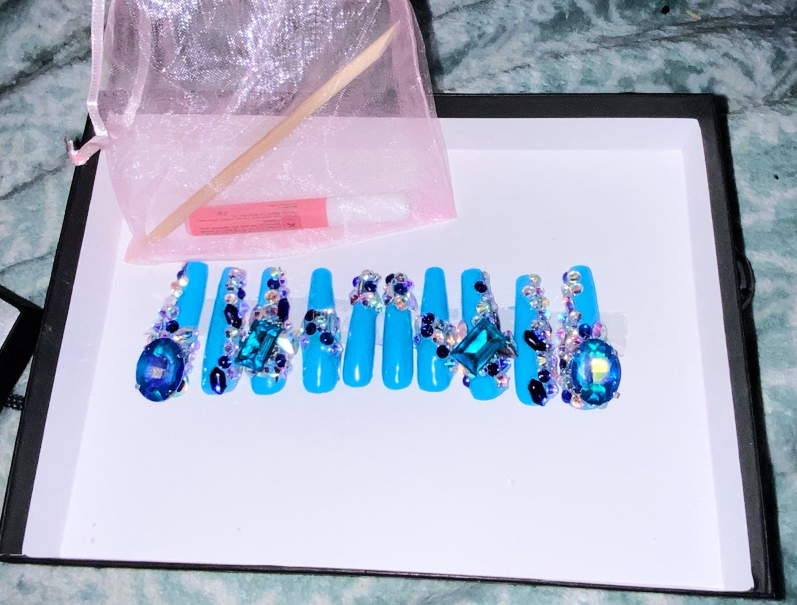 Extra long Press on Nails by Miss Bling