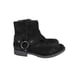 Earth Ash Everglade Wide Black Suede Leather Ankle Boots Harness Women's 9 Wide