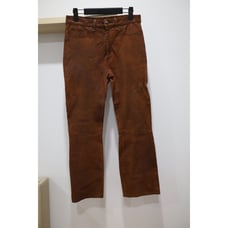 Rag & Bone Womens Sz 30 Hana Lamb Leather Pants Brown Highrise Crop Wide Leg
