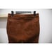Rag & Bone Womens Sz 30 Hana Lamb Leather Pants Brown Highrise Crop Wide Leg