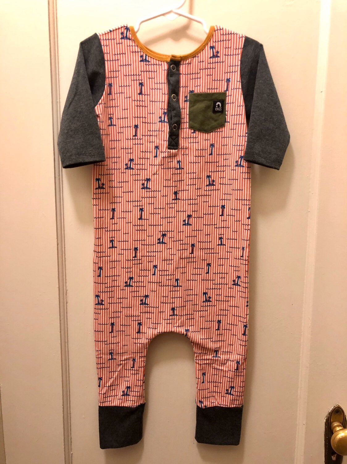 Palmtree Rags To Raches Romper