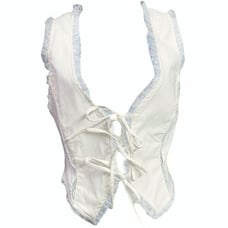 Dolls Kill Sugar Thrillz RIVIERA RADIANCE LACE UP CROPPED VEST
