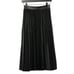 Jason Wu Pleated Black Faux Leather Midi Skirt Lined Stunning Versatile Size 0
