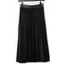 Jason Wu Pleated Black Faux Leather Midi Skirt Lined Stunning Versatile Size 0