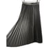 Jason Wu Pleated Black Faux Leather Midi Skirt Lined Stunning Versatile Size 0