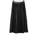 Jason Wu Pleated Black Faux Leather Midi Skirt Lined Stunning Versatile Size 0