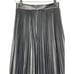 Jason Wu Pleated Black Faux Leather Midi Skirt Lined Stunning Versatile Size 0