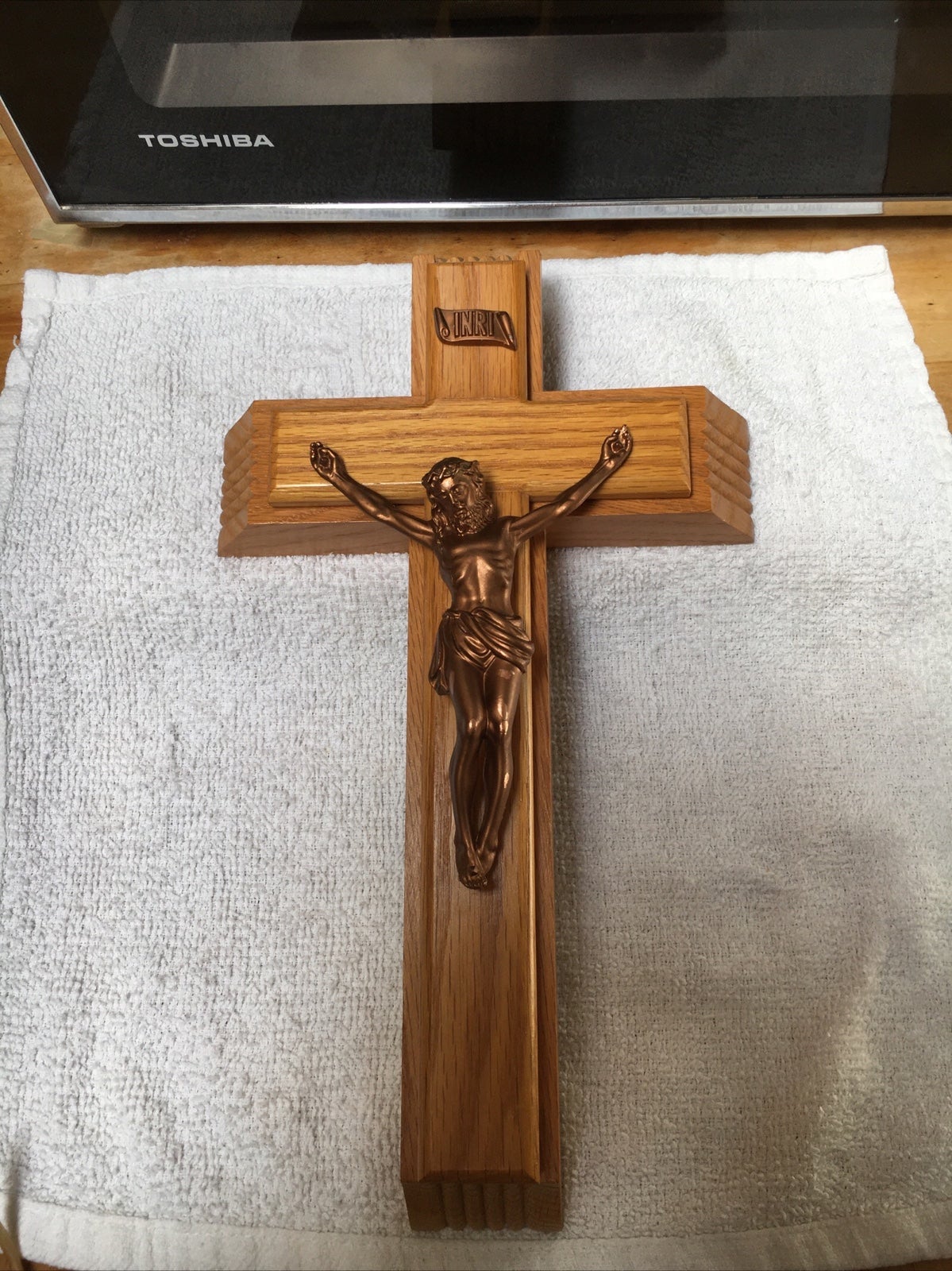 Vintage last rites crucifix