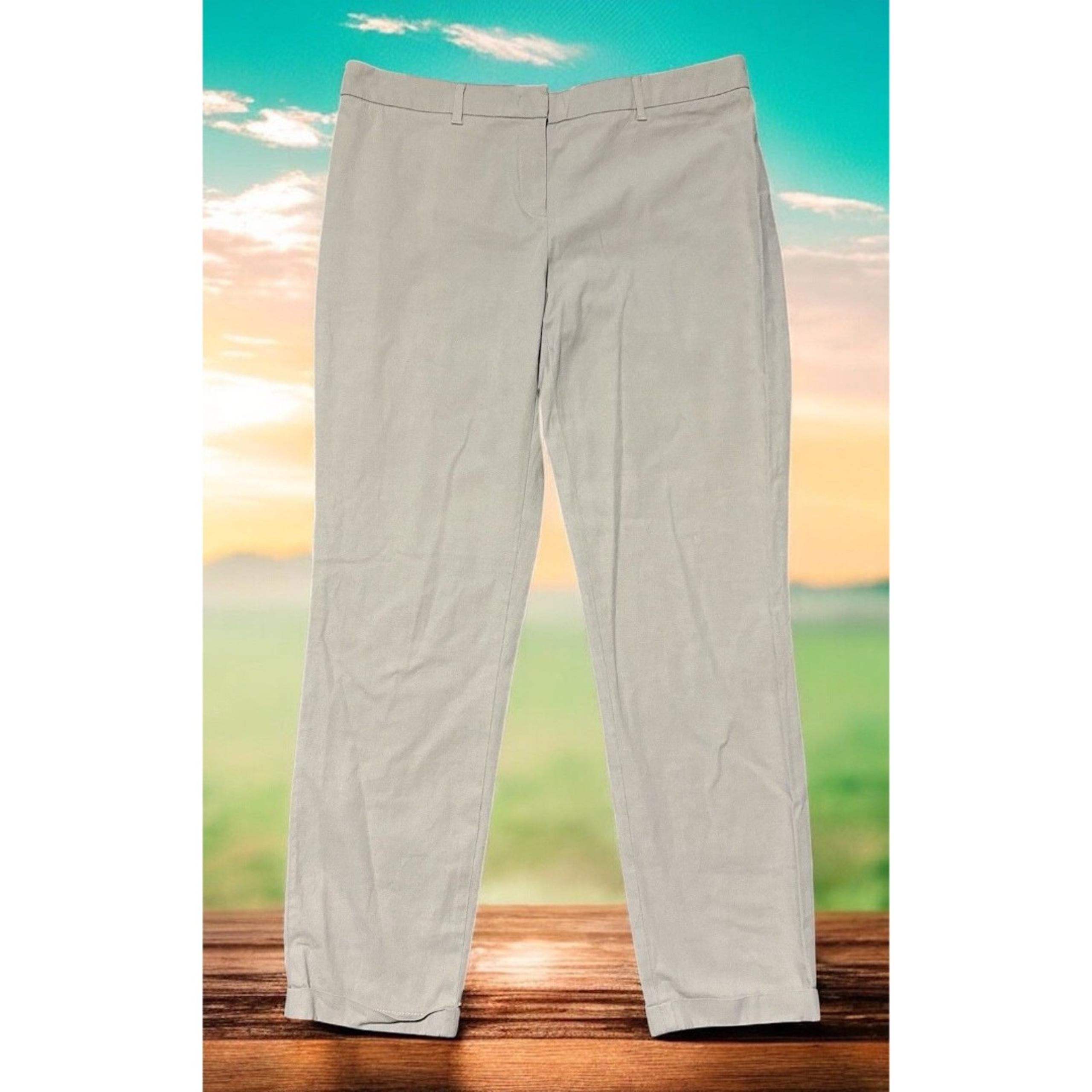 Fabiana Filippi Pants Women’s M Beige Tailored Cotton Stretch Made in Italy
