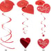 27 Pieces Valentines Day Decoration Kit with 1 Heart Shaped Garland,
