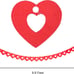 27 Pieces Valentines Day Decoration Kit with 1 Heart Shaped Garland,