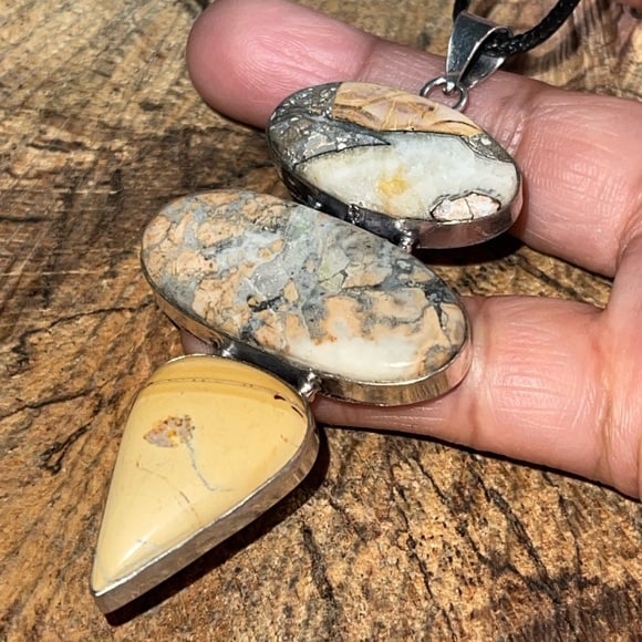 Large Brecciated Maligano Jasper Pendant 3”