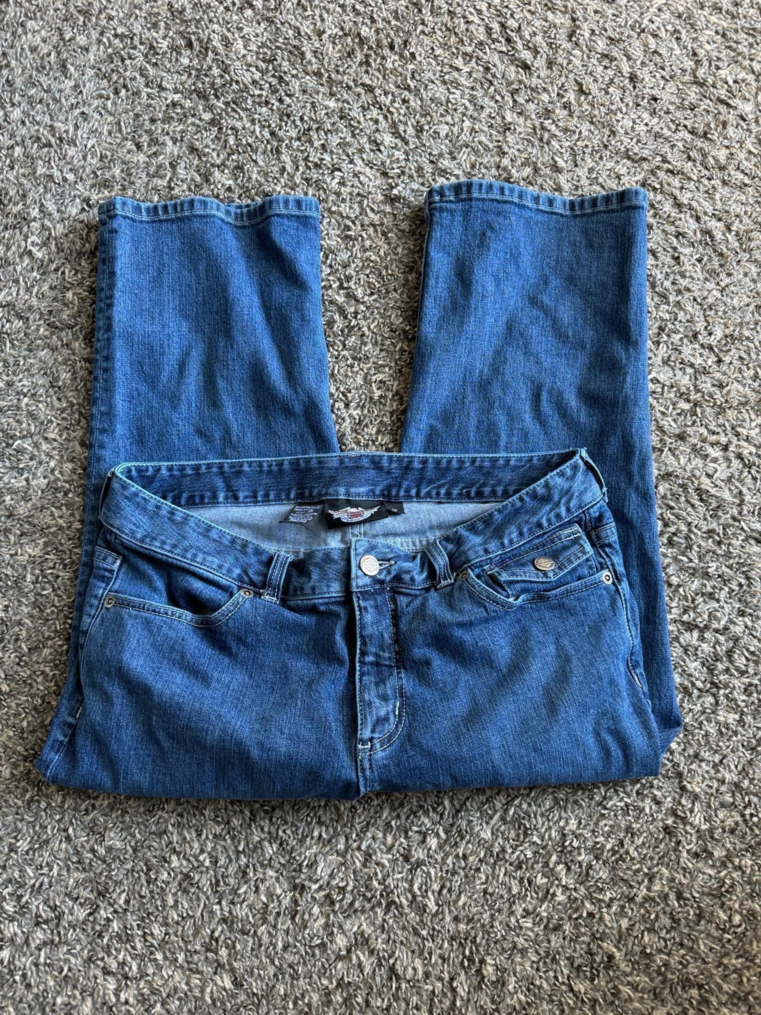 Women’s Harley Davidson wide leg jeans sz 12