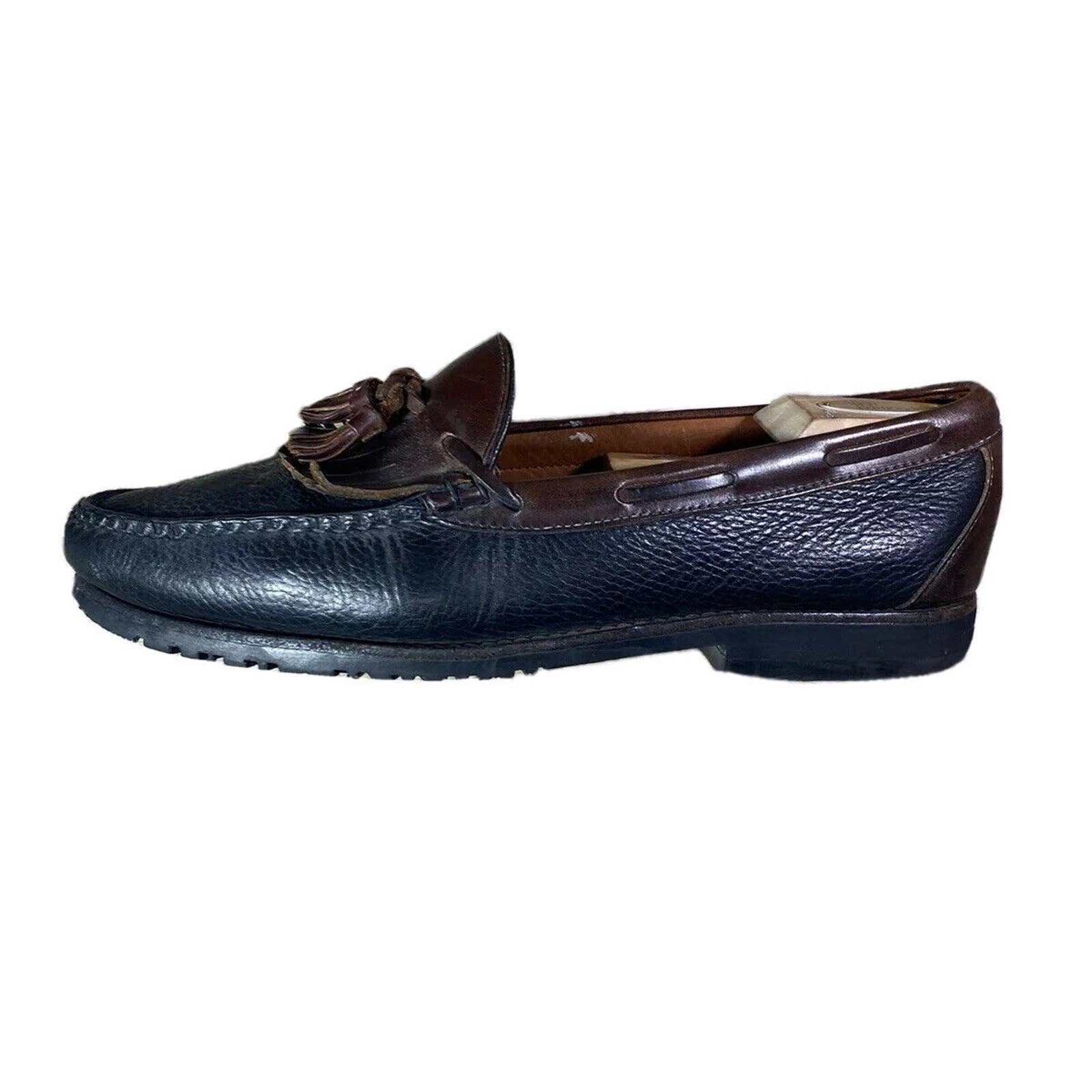 Allen Edmonds Nashua Loafers Black Brown size 12D