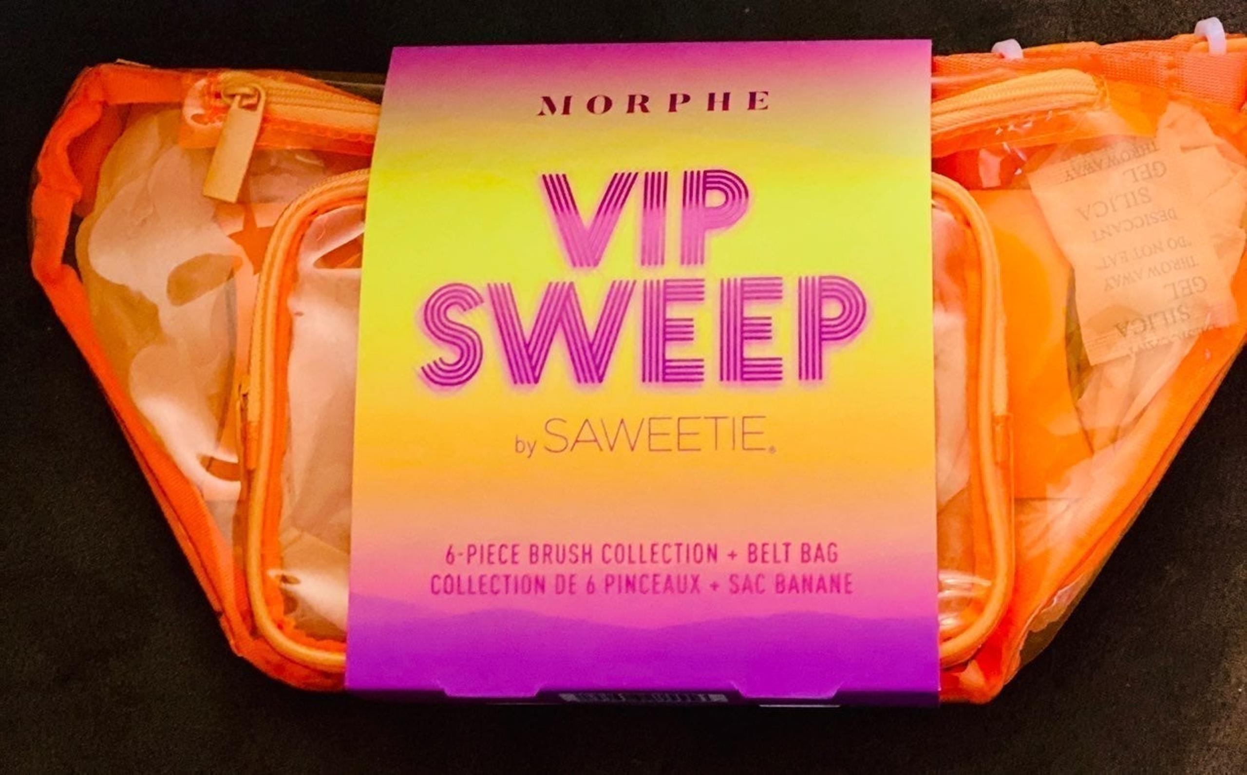 Morphe VIP SWEEP brush collection set with Fanny bag