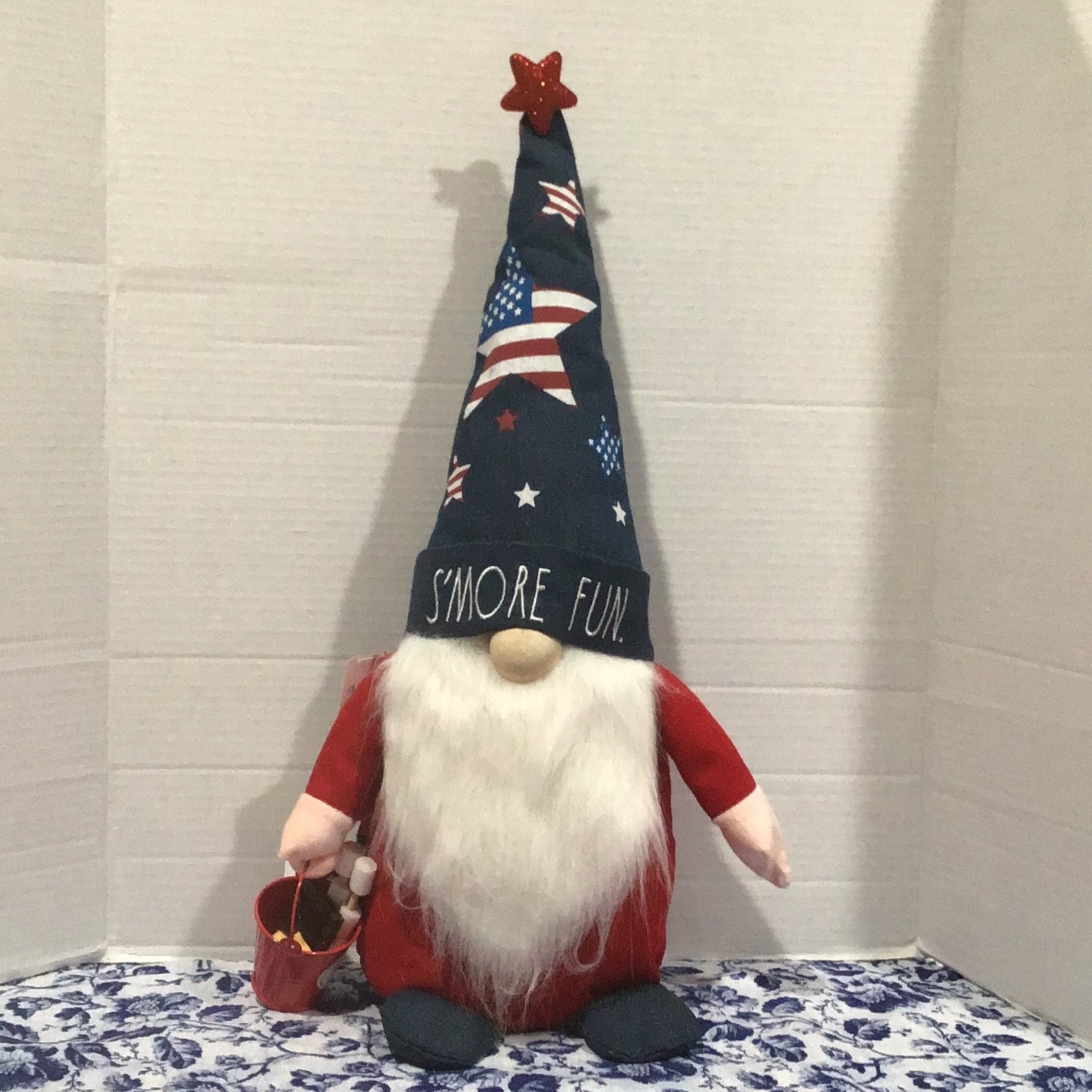 #69PC Rae Dunn (S’MORE FUN) 4th of July GNOME