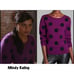 Alice + Olivia “Celyn” purple polka dot sweater S