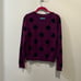 Alice + Olivia “Celyn” purple polka dot sweater S