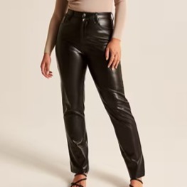 Curve Love 90's Straight Ultra High Rise Vegan Leather