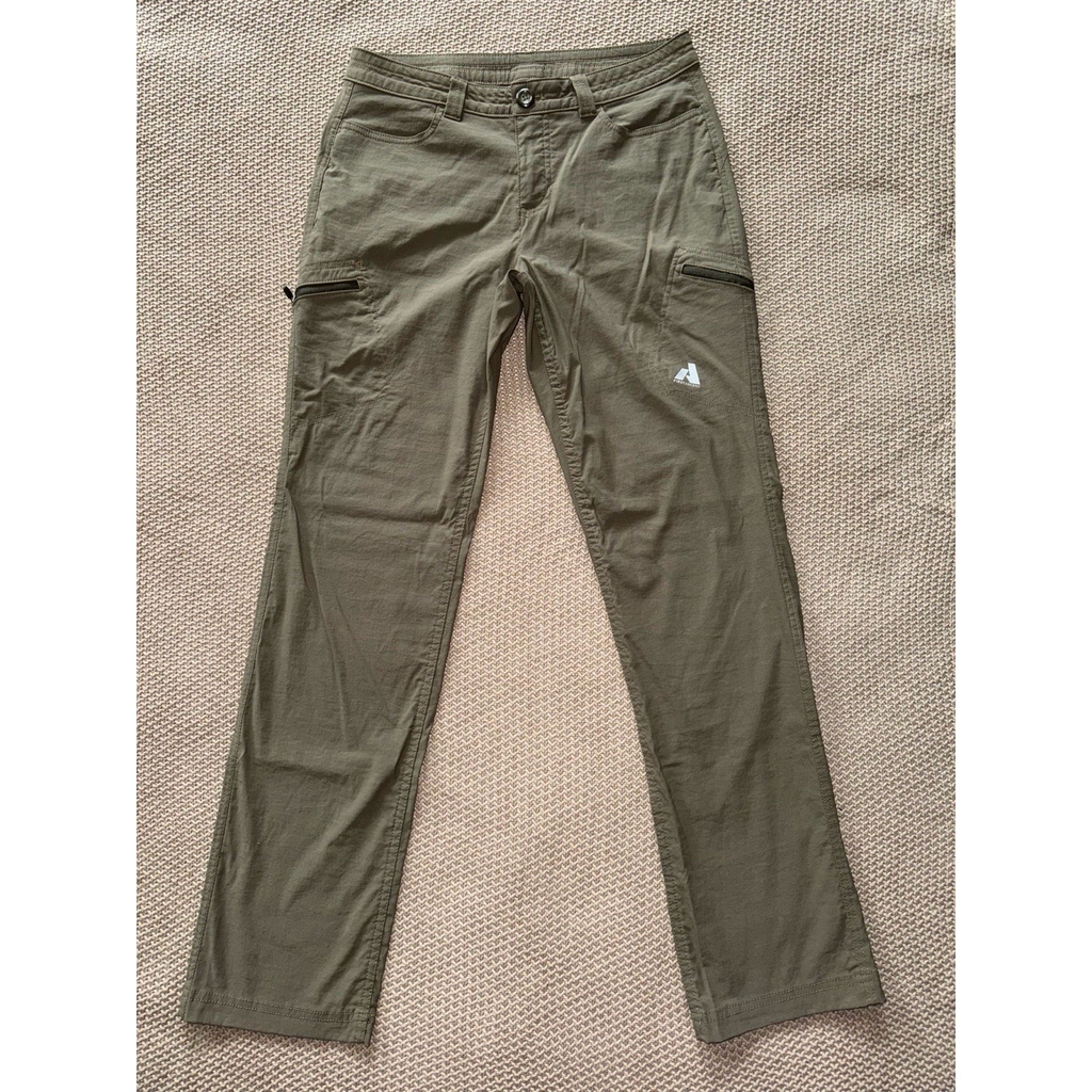 Eddie Bauer Women's Beige Nylon First Ascent Performance Pants Cargo Sz 6