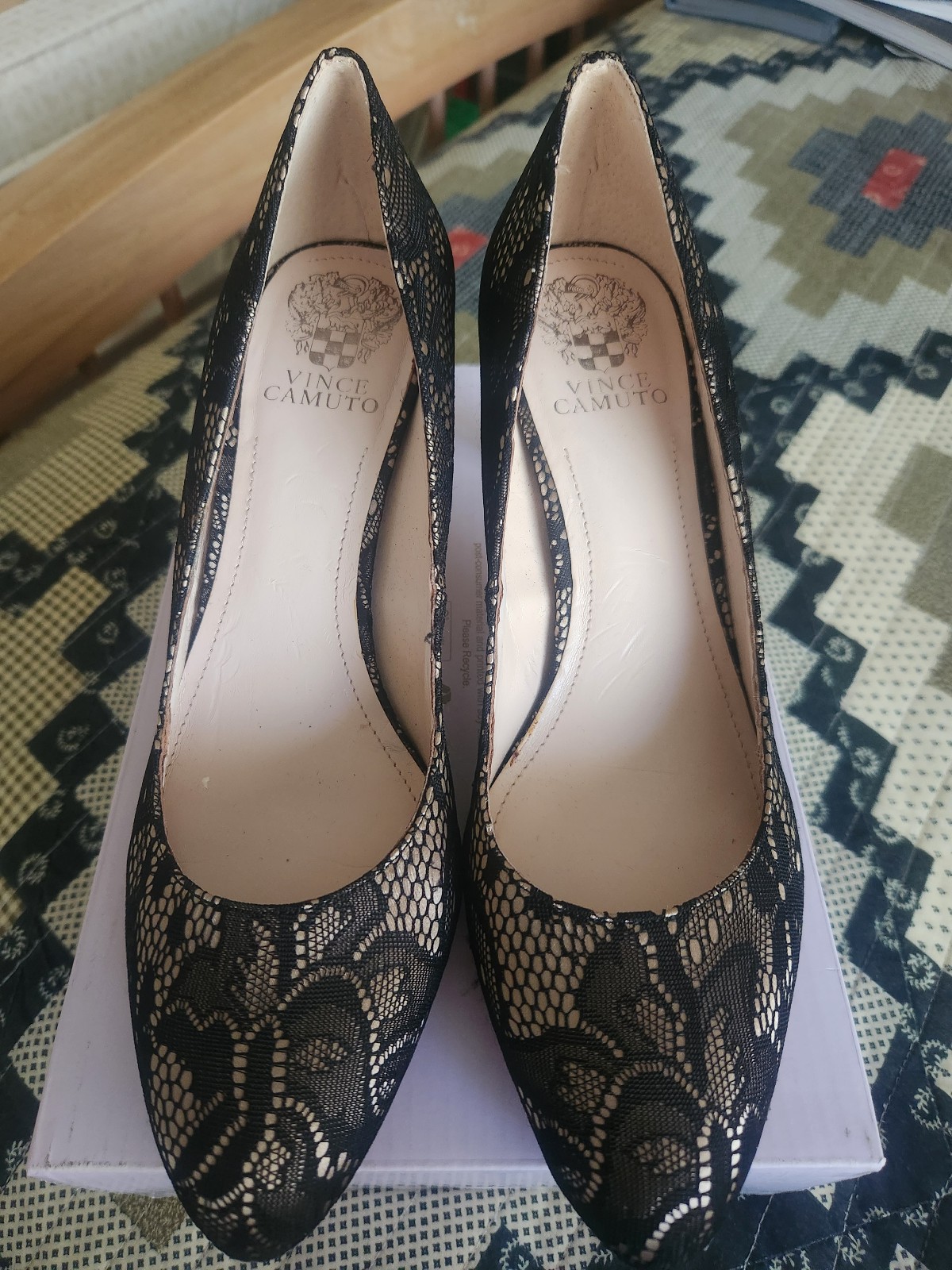 Vince Camuto Lace Heels