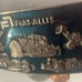 Vintage 1976 Metal Belt Buckle, Blue Enamel, Fiat Allis, Made in USA