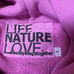 FREECITY Life Nature Love Womens Pink Pullover Dove Hoodie Size 1