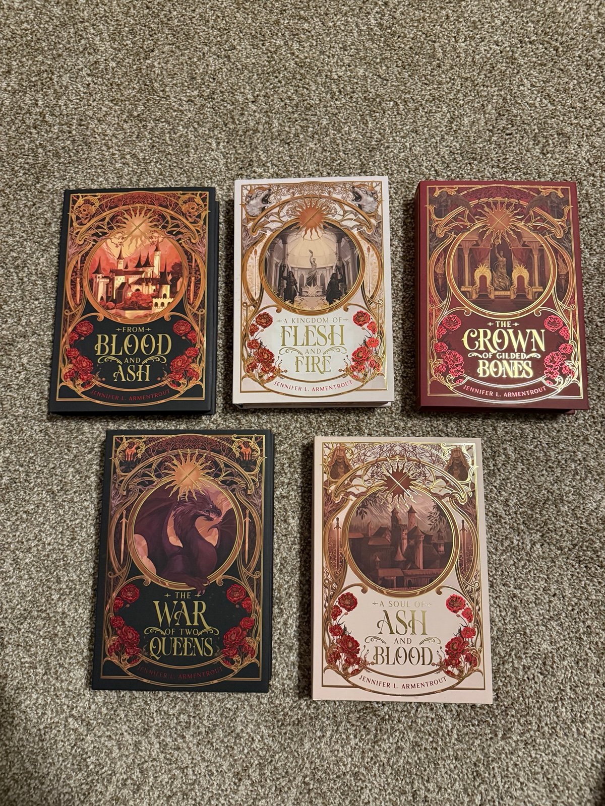 Arcane Society From Blood and Ash 1-5, 1st book SIGNED