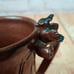 Face Mug Handmade Studio Art Brown Stoneware Pottery Eyeglasses Signed Rustic