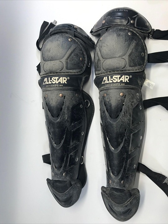 All Star Catchers Leg Guards Player's Series Baseball Ages 12 16 LG1216PS