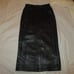 Jez vintage black leather pencil skirt