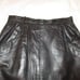 Jez vintage black leather pencil skirt