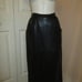 Jez vintage black leather pencil skirt