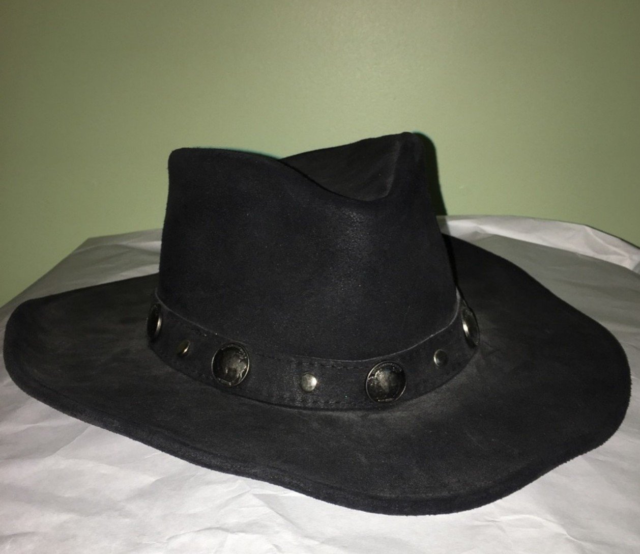 Minnetonka Genuine Vintage Leather Cowboy Hat