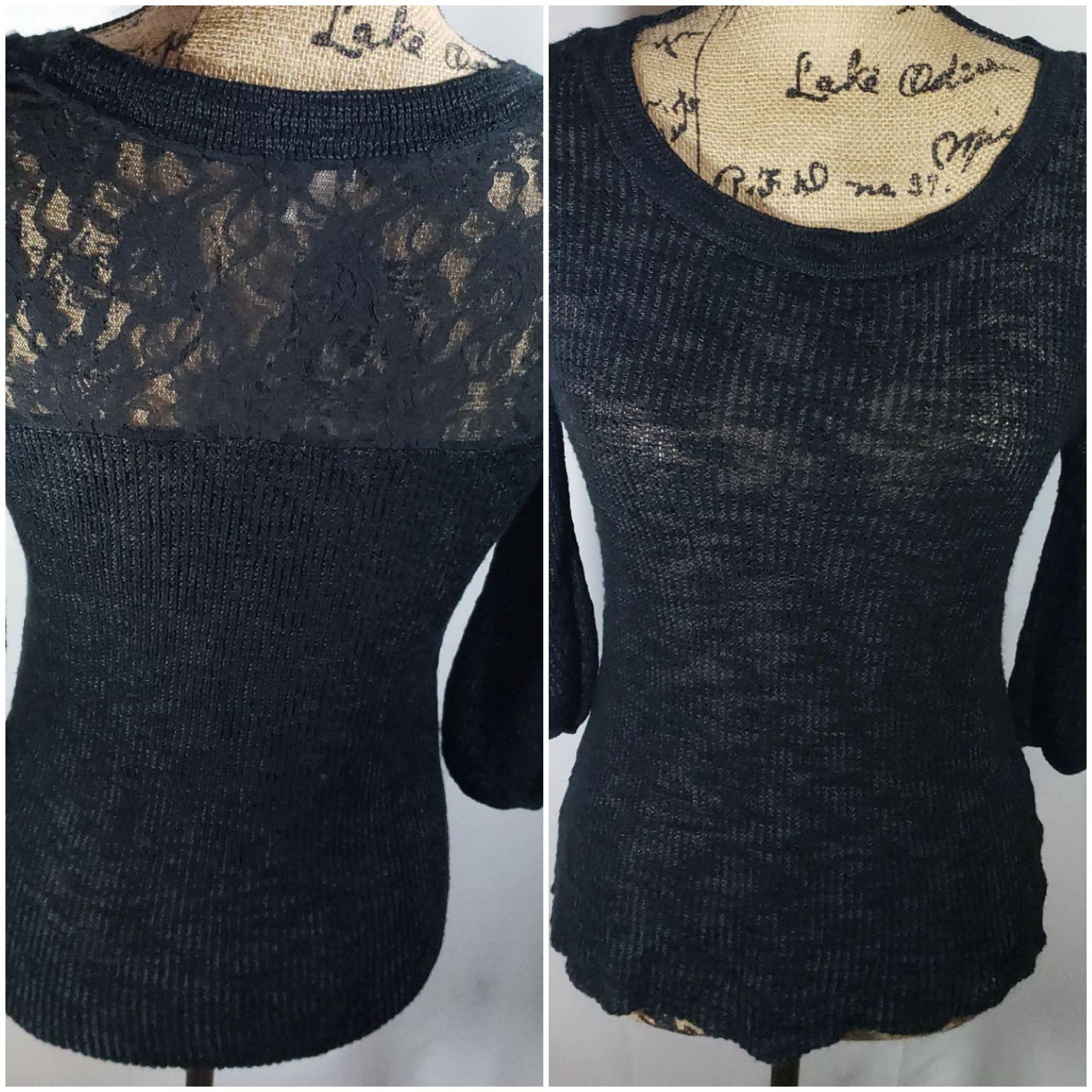 Mossimo black knit top